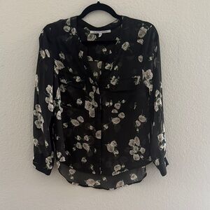 Collective Concepts Black Floral Blouse